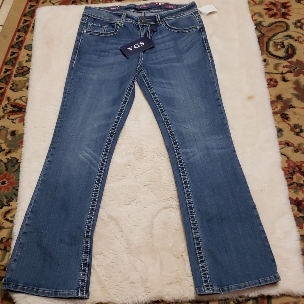 VGS Boot Cut Mid Wash Blue Jeans sz 8 NWT - Picture 4 of 6